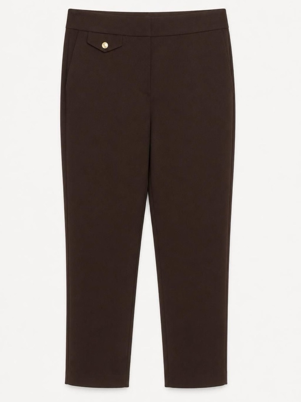 LOFT Chocolate Brown Cropped Slim Ankle Pants